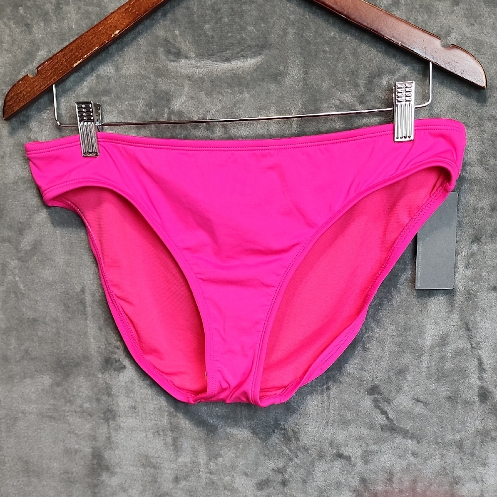 Kenneth Cole Reaction Hot Pink Bikini Bottom  New With Tags Size L